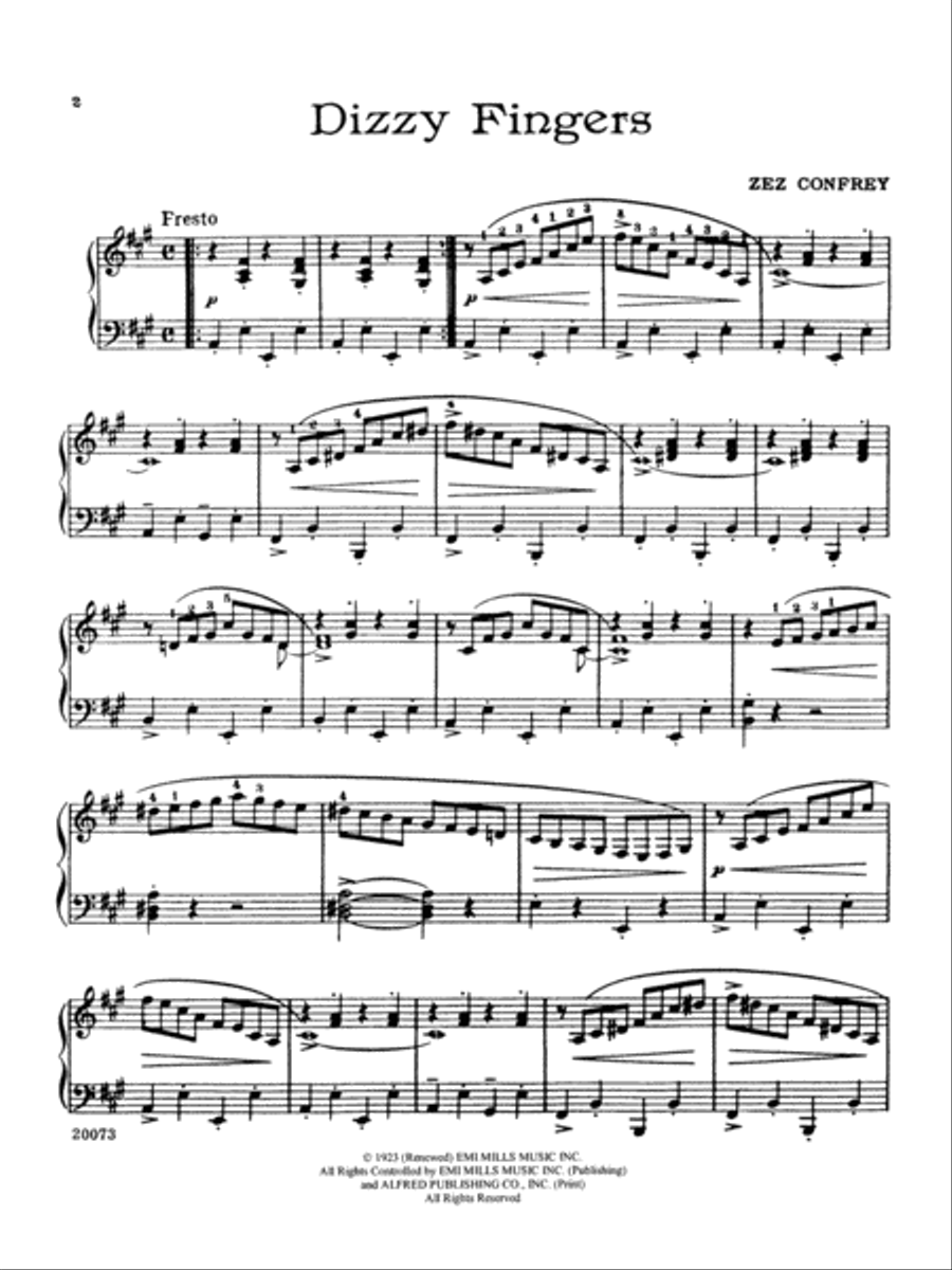 Dizzy Fingers Small Ensemble scores gallery preview page 2