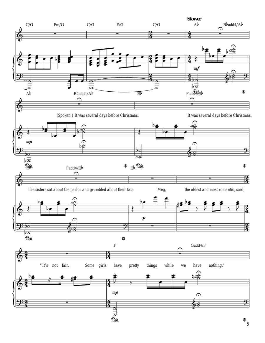 The Fire Within Me Piano, Vocal, Guitar scores gallery preview page 5