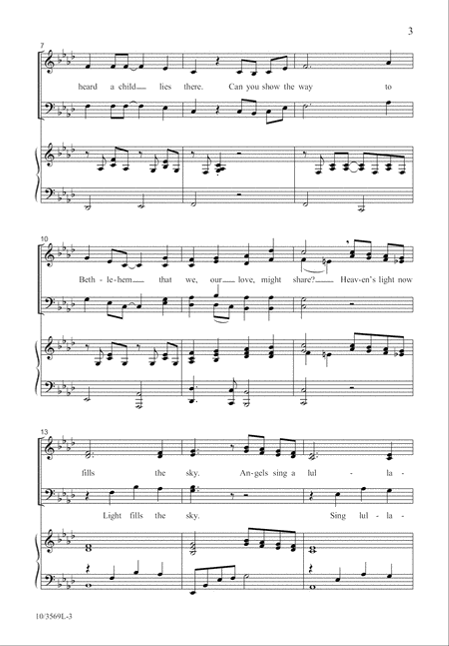 Do You Know the Way to Bethlehem? 4-Part scores gallery preview page 4