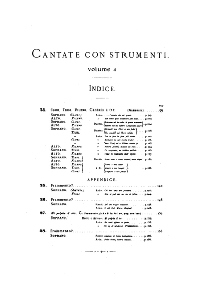 28 Italian Cantatas with Instruments, Nos. 24-28 (Mostly for Soprano), Volume 4