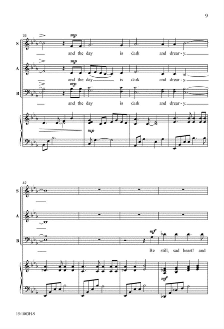 The Rainy Day 4-Part scores gallery preview page 9