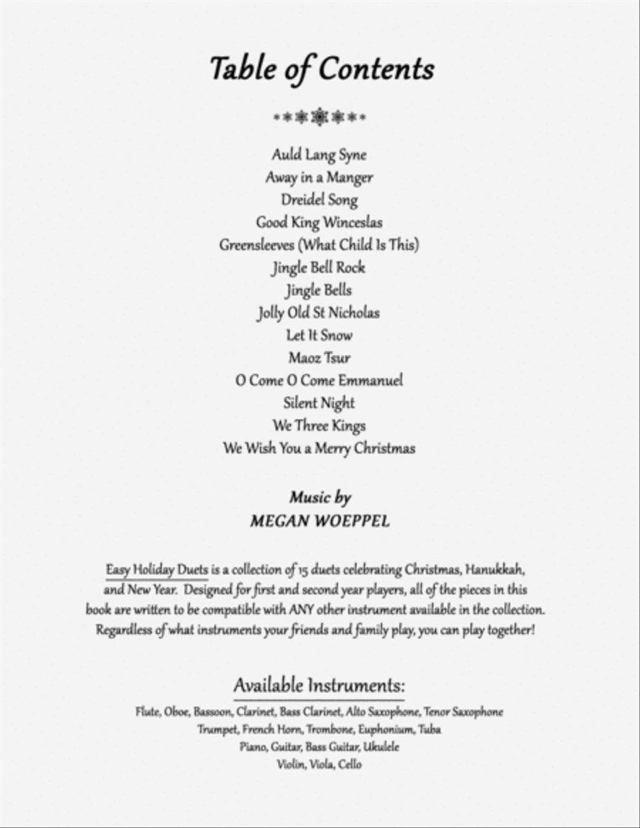 Easy Holiday Duets - Violin String Duet scores gallery preview page 2