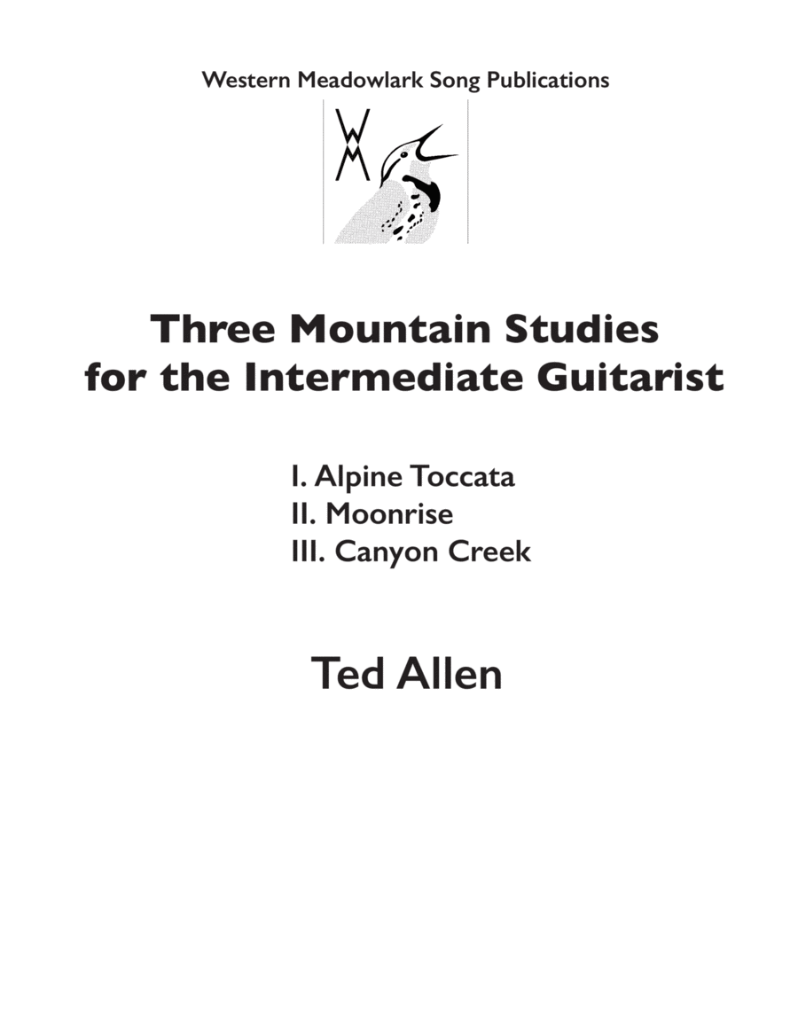 Three Mountain Studies for the Intermediate Guitarist image number null
