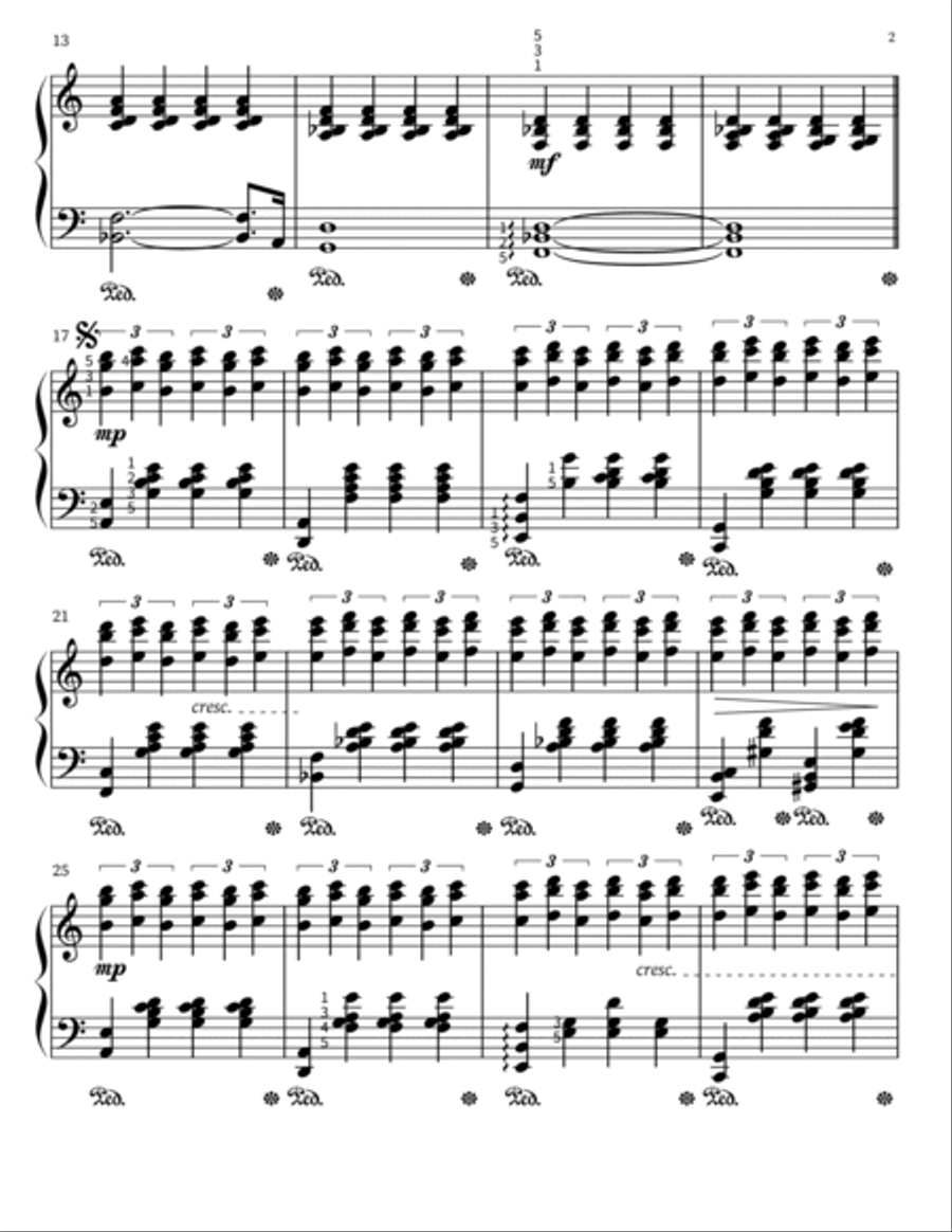 Amore Piano Solo scores gallery preview page 2