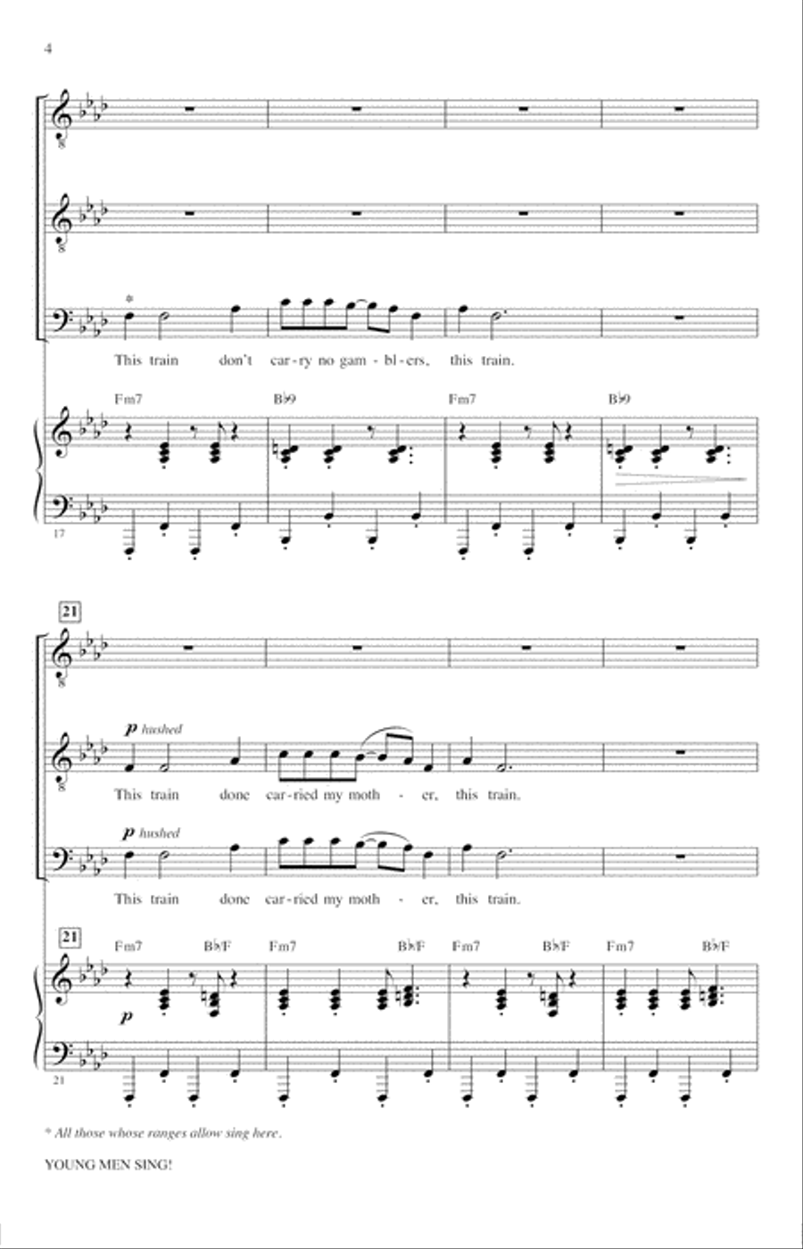 Young Men Sing (Collection) TTBB scores gallery preview page 3