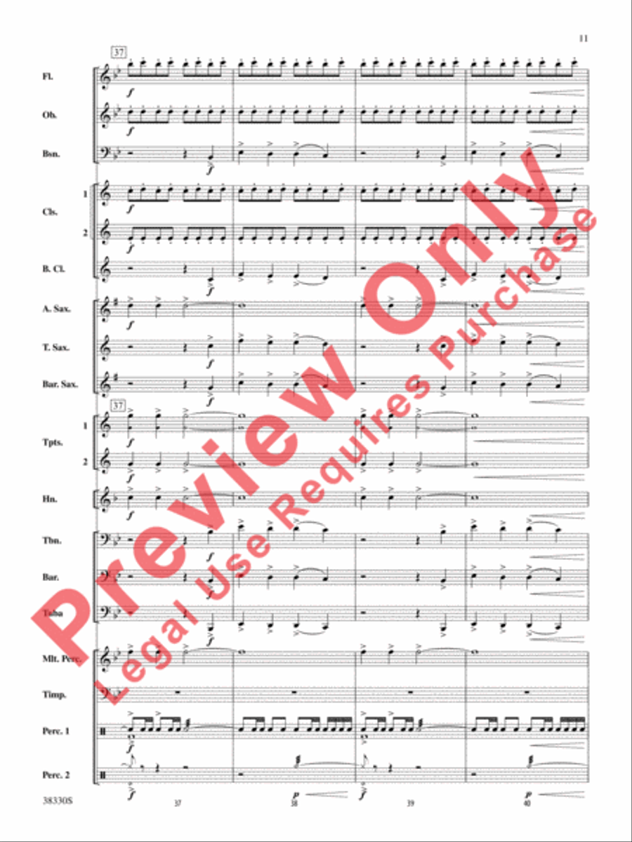 From the Realms of Glory! Concert Band scores gallery preview page 12