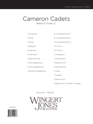 Cameron Cadets - Full Score