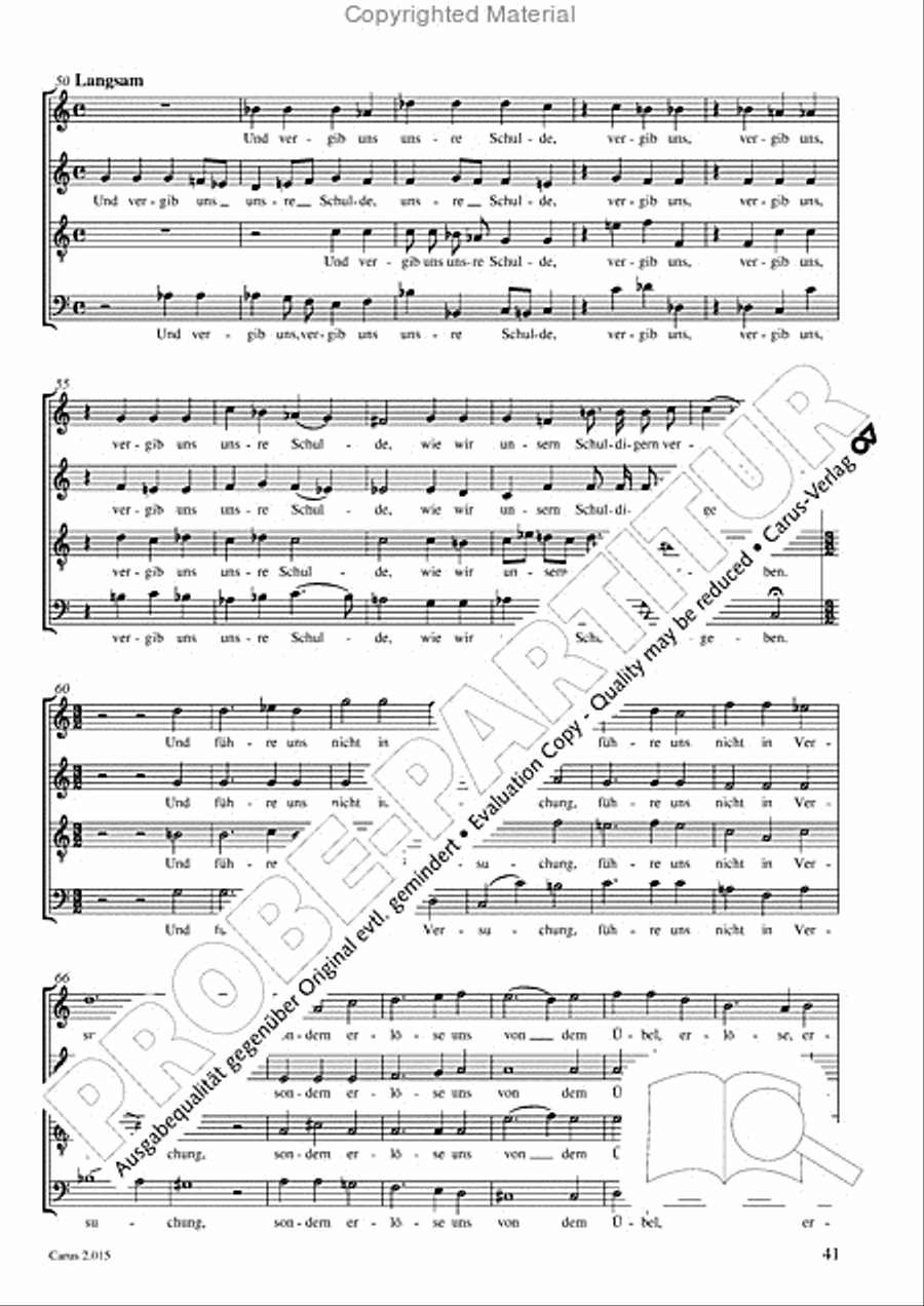 Carl Philipp Emanuel Bach & Gottfried August Homilius. Motets and Choruses Choir scores gallery preview page 43