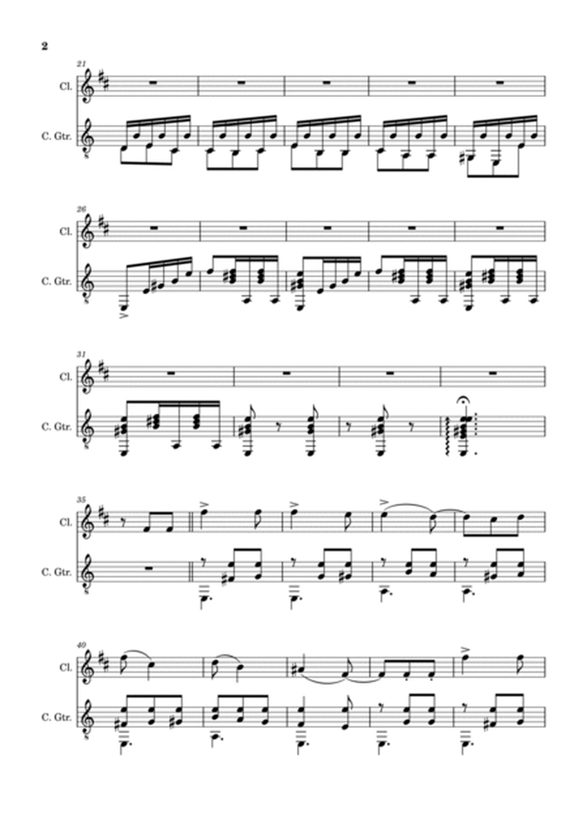 Spanish Popular Song - El Vito. Arrangement for Clarinet and Classical Guitar image number null