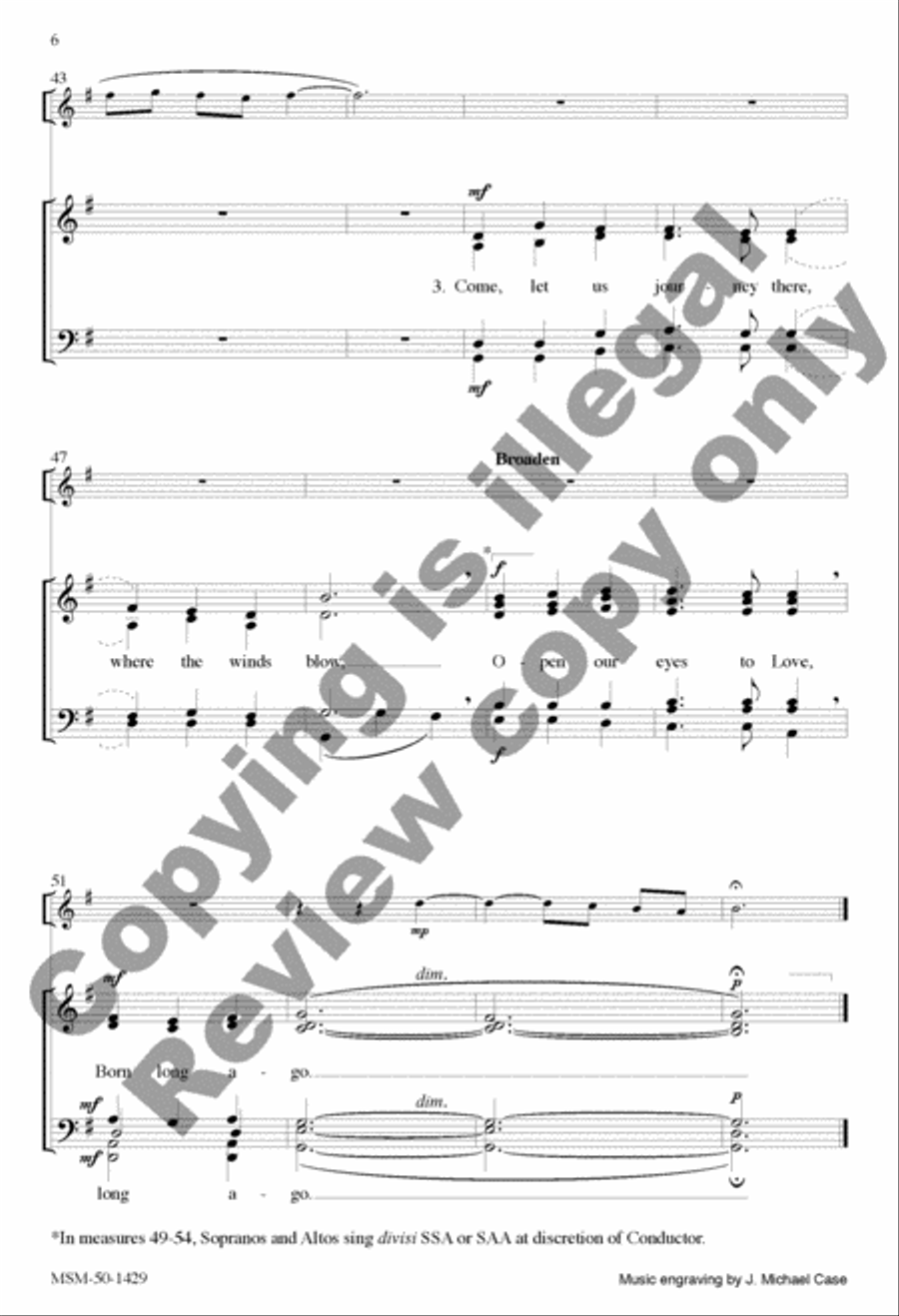 Winds Through the Olive Trees Divisi scores gallery preview page 6