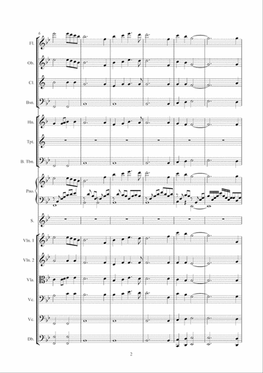 A Moment in Paradise Full Orchestra scores gallery preview page 2