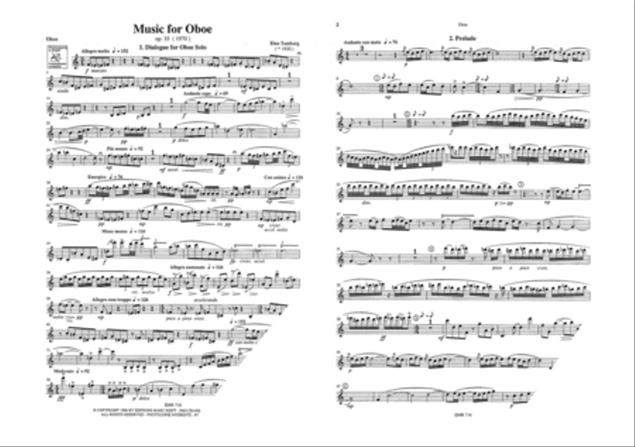 Music for Oboe Piano Accompaniment scores gallery preview page 5