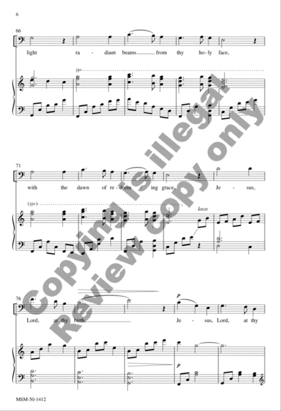 Silent Night 4-Part scores gallery preview page 6