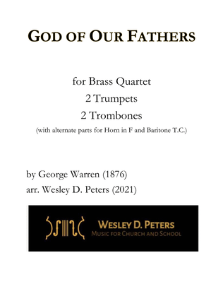 Book cover for God of Our Fathers (Brass Quartet)