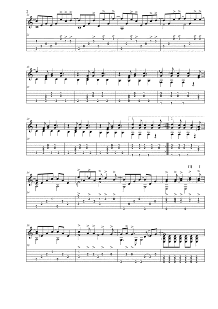 Wherever You Will Go Electric Guitar scores gallery preview page 2