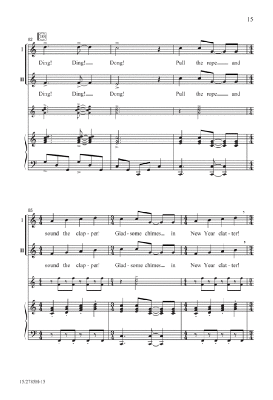 Ringing in the New Year Ringing in the New Year 2-Part scores gallery preview page 16