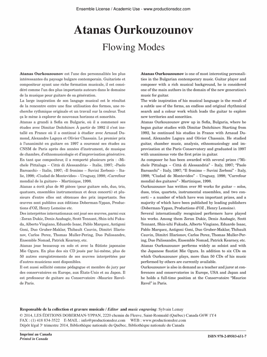 Flowing Modes Flowing Modes Violin scores gallery preview page 1