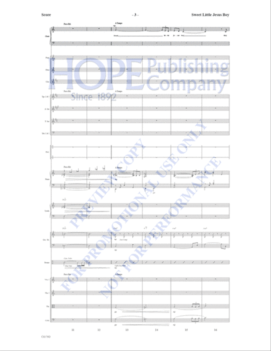Sweet Little Jesus Boy Sweet Little Jesus Boy Choir scores gallery preview page 4
