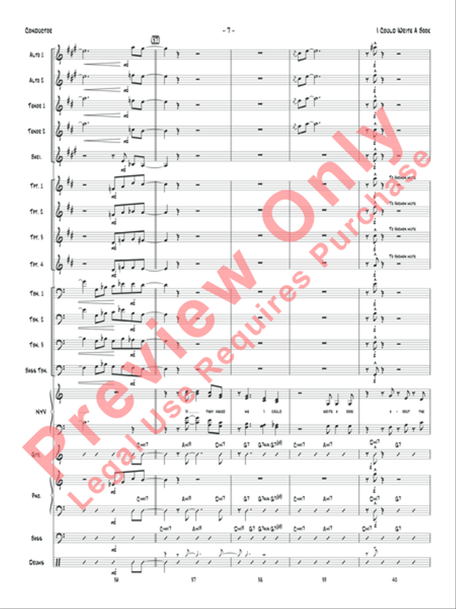I Could Write a Book Jazz Ensemble scores gallery preview page 10