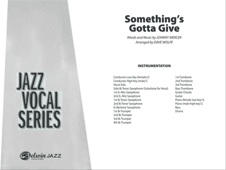 Something's Gotta Give Jazz Ensemble scores gallery preview page 2