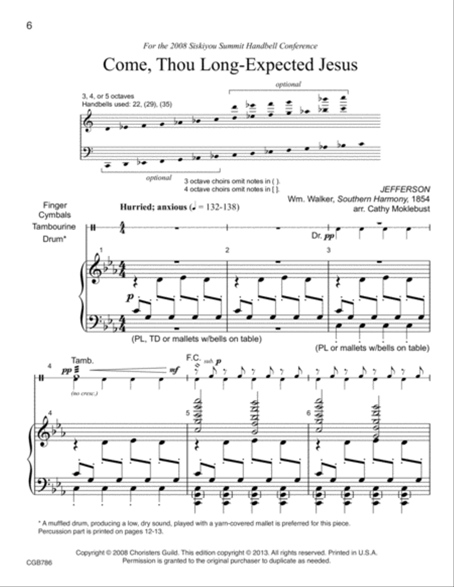 Celebrate the Season: Reproducible Advent and Christmas Carols (3-5 octaves) 5-Octaves scores gallery preview page 5