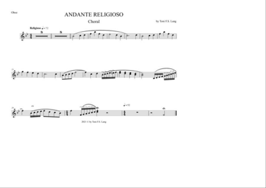 Andante Religioso Andante Religioso Concert Band scores gallery preview page 5