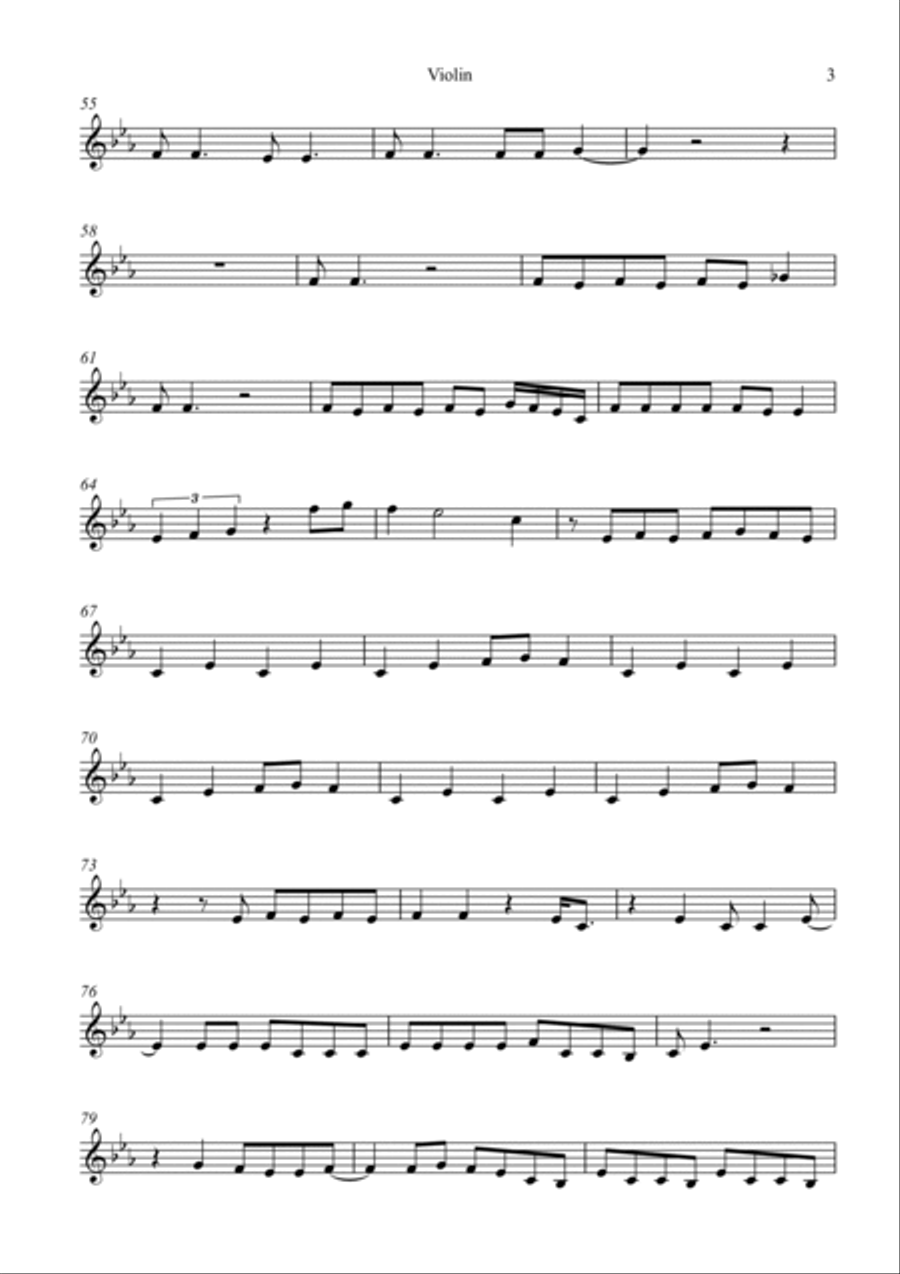 Don't Blame Me Violin Solo scores gallery preview page 3
