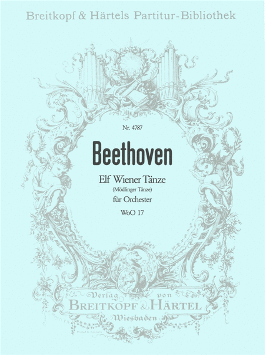 11 Viennese Dances WoO 17 Orchestra scores gallery preview page 1