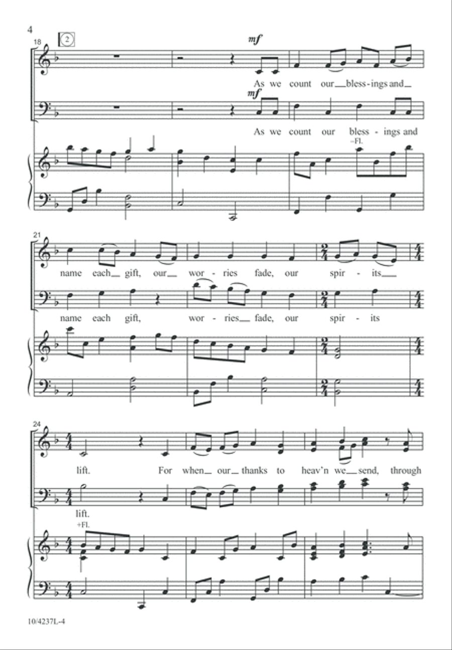 We Bring Thanksgiving We Bring Thanksgiving 4-Part scores gallery preview page 5