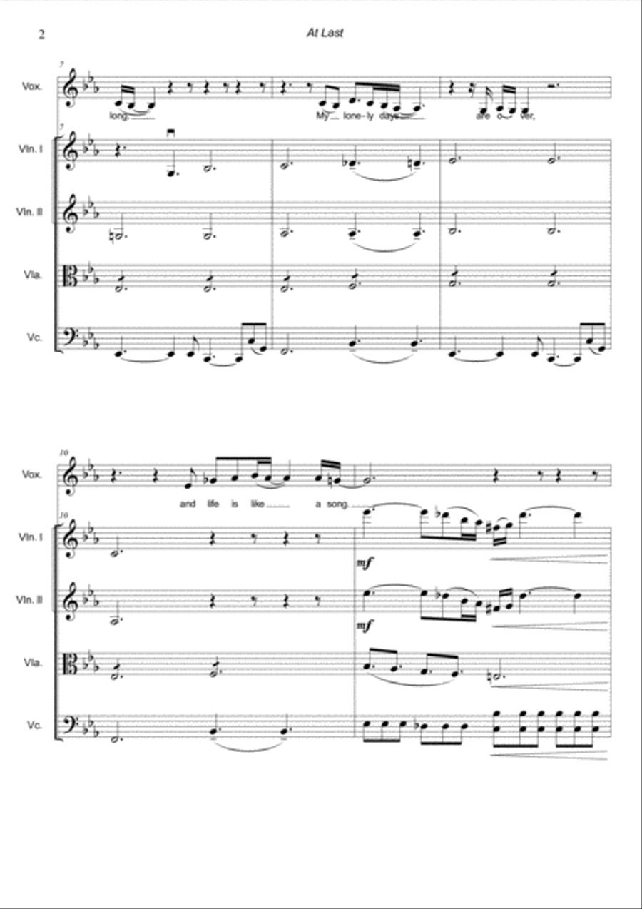 At Last String Quartet scores gallery preview page 4