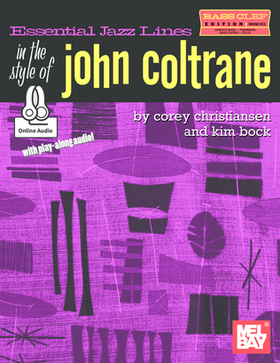 Book cover for Essential Jazz Lines: Bass Clef in the Style of John Coltrane