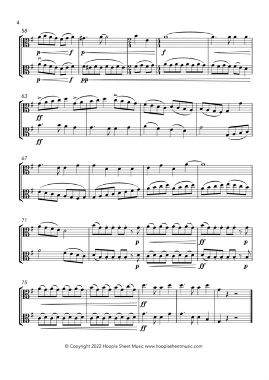 America the Beautiful (Fantasy) String Duet scores gallery preview page 4