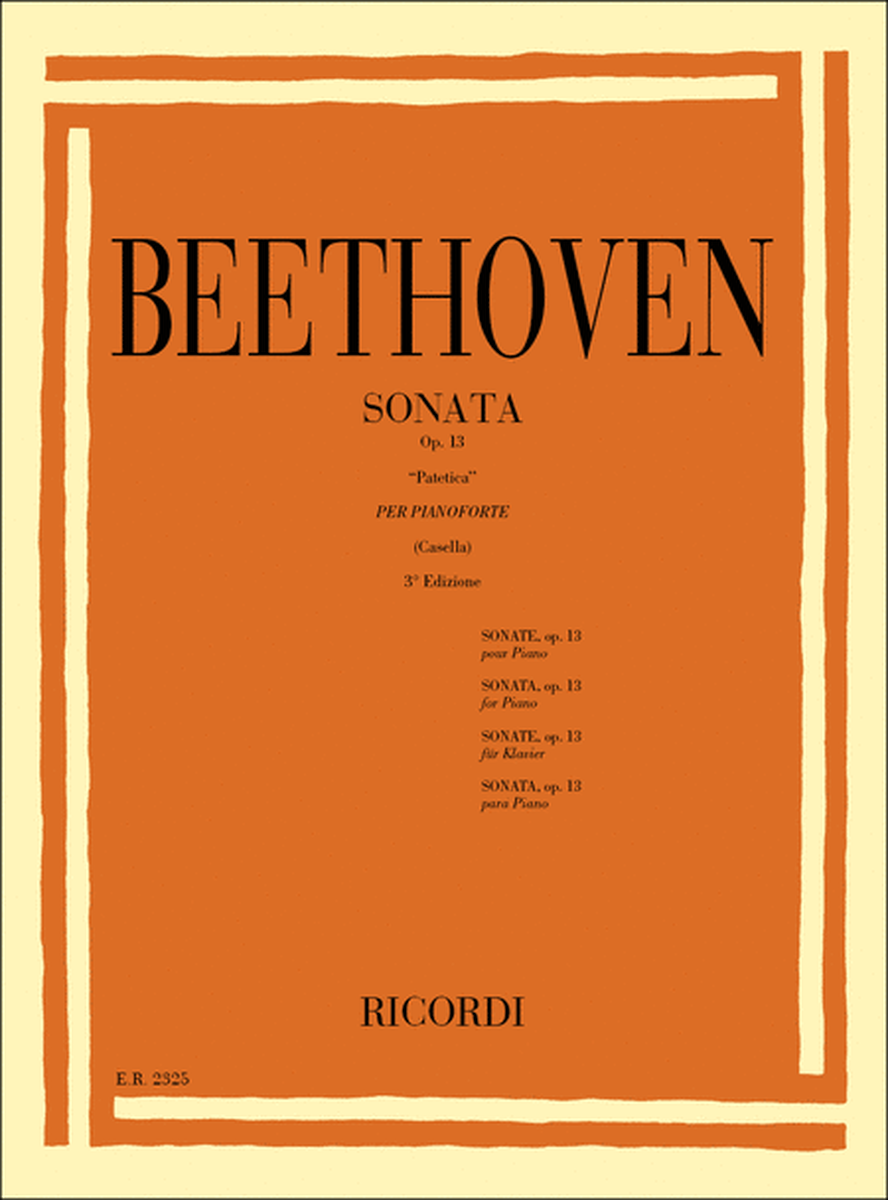 32 Sonate: N. 8 In Do Min. Op. 13 'Patetica'