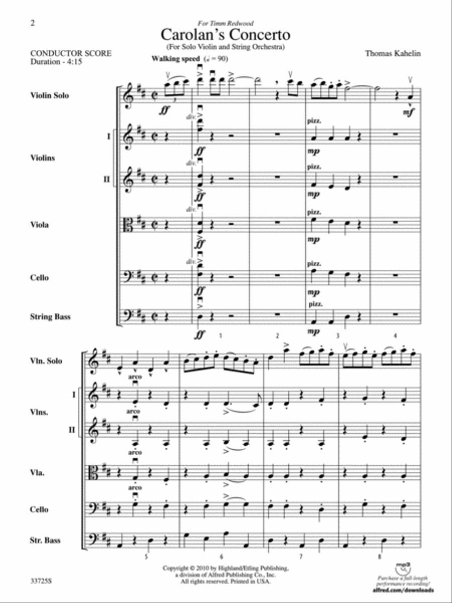Carolan's Concerto String Orchestra scores gallery preview page 2