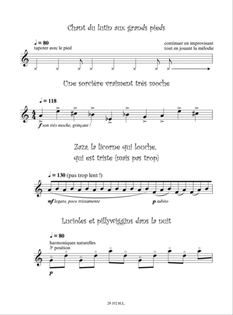 Trolls, lutins et autres farfadets Violin Solo scores gallery preview page 3