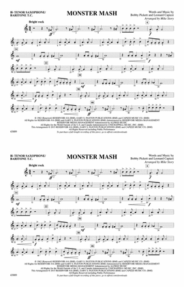 Book cover for Monster Mash: Bb Tenor Saxophone/Bartione Treble Clef