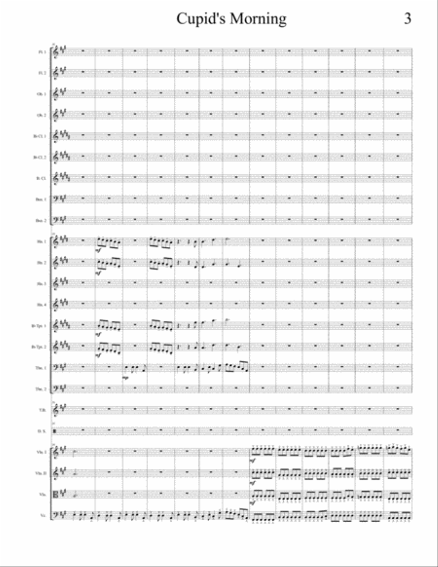 Cupid's Morning Chamber Orchestra scores gallery preview page 3