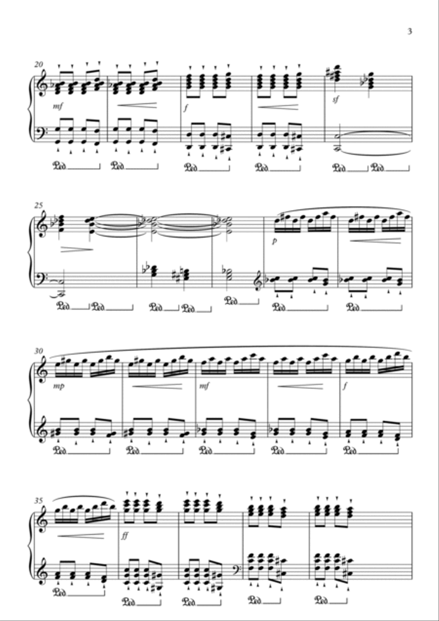 Praying Mantis Piano Solo scores gallery preview page 3