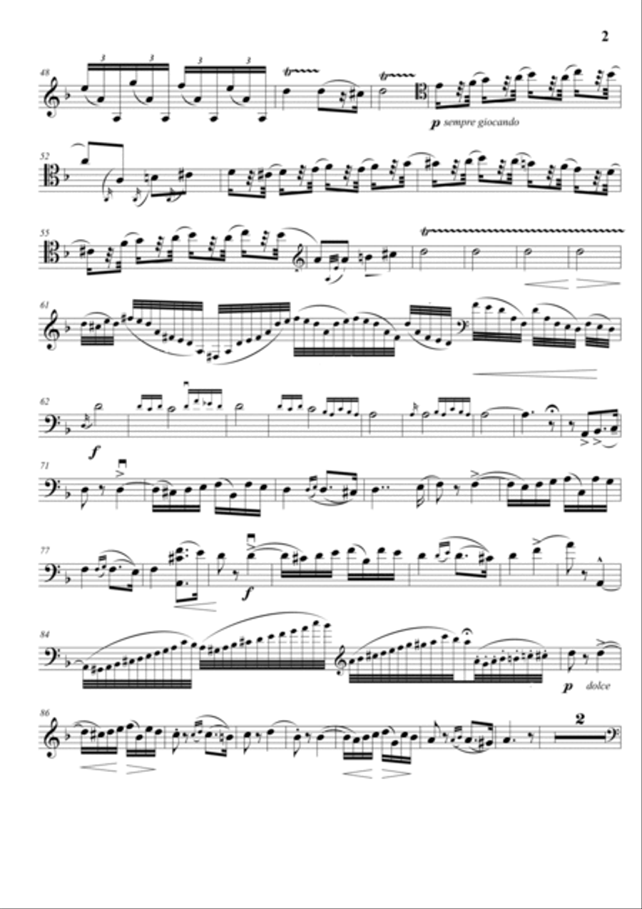 F. Liszt Rhapsodie Hongroise No.2 Double Bass scores gallery preview page 2