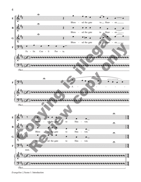 Evangeline (Piano/Vocal Score) image number null