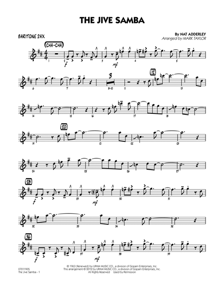 The Jive Samba - Baritone Sax