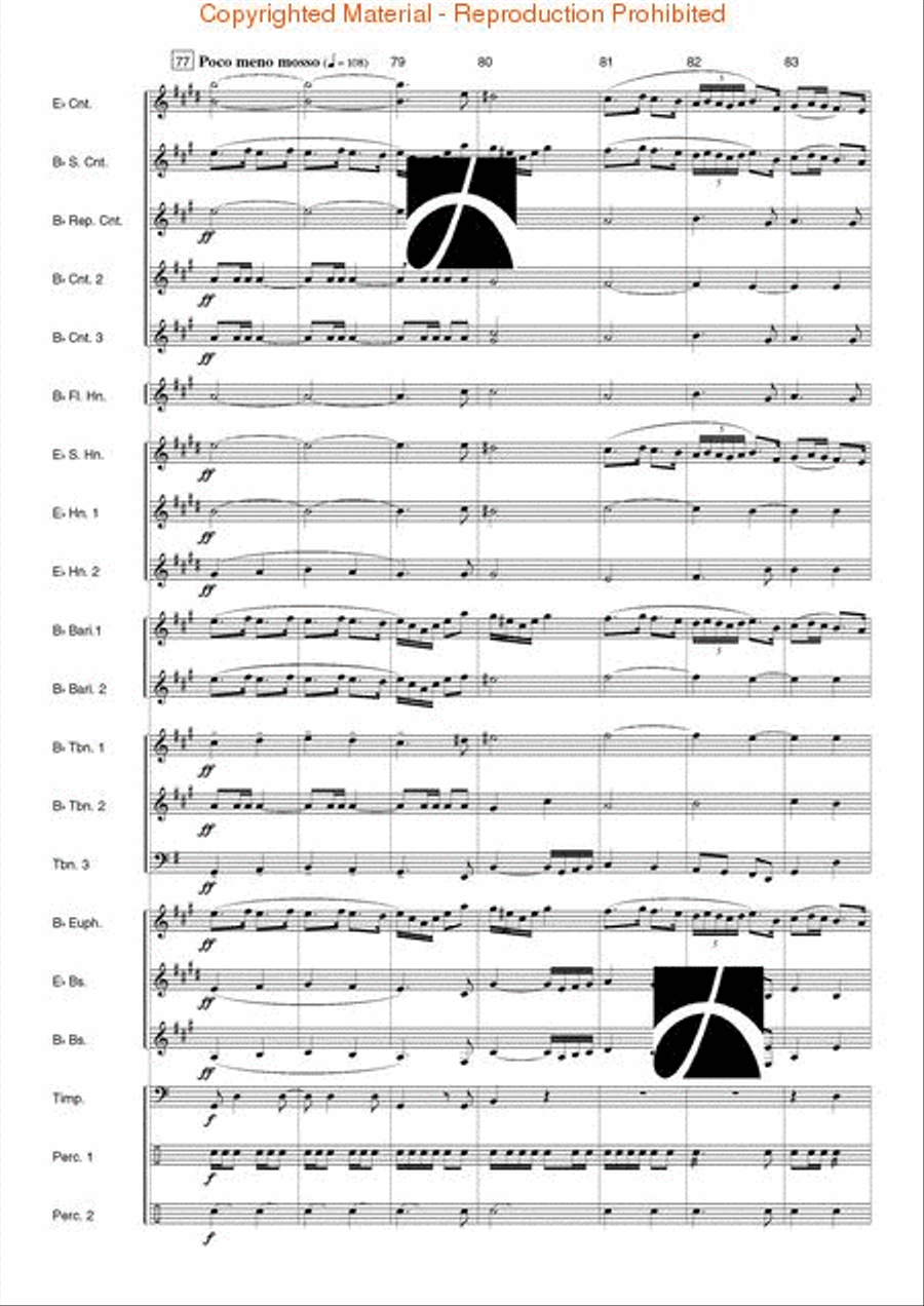 Helios Concert Band scores gallery preview page 12