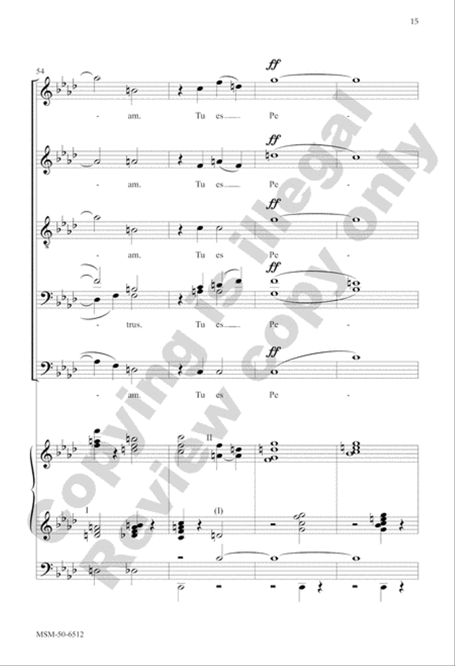 Tu es Petrus Tu es Petrus SAT scores gallery preview page 15