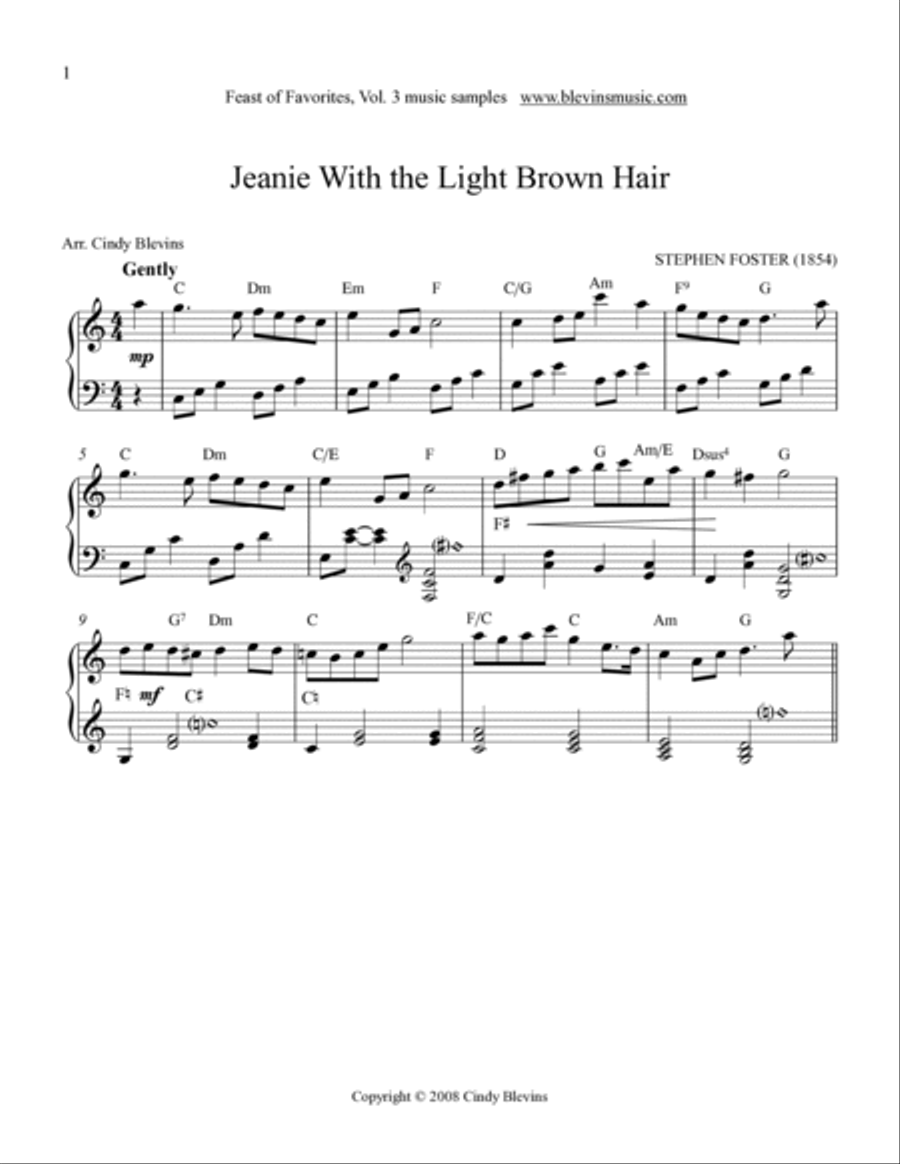 Feast of Favorites, Vol. 3, 20 solos for all harps Lap Harp scores gallery preview page 2