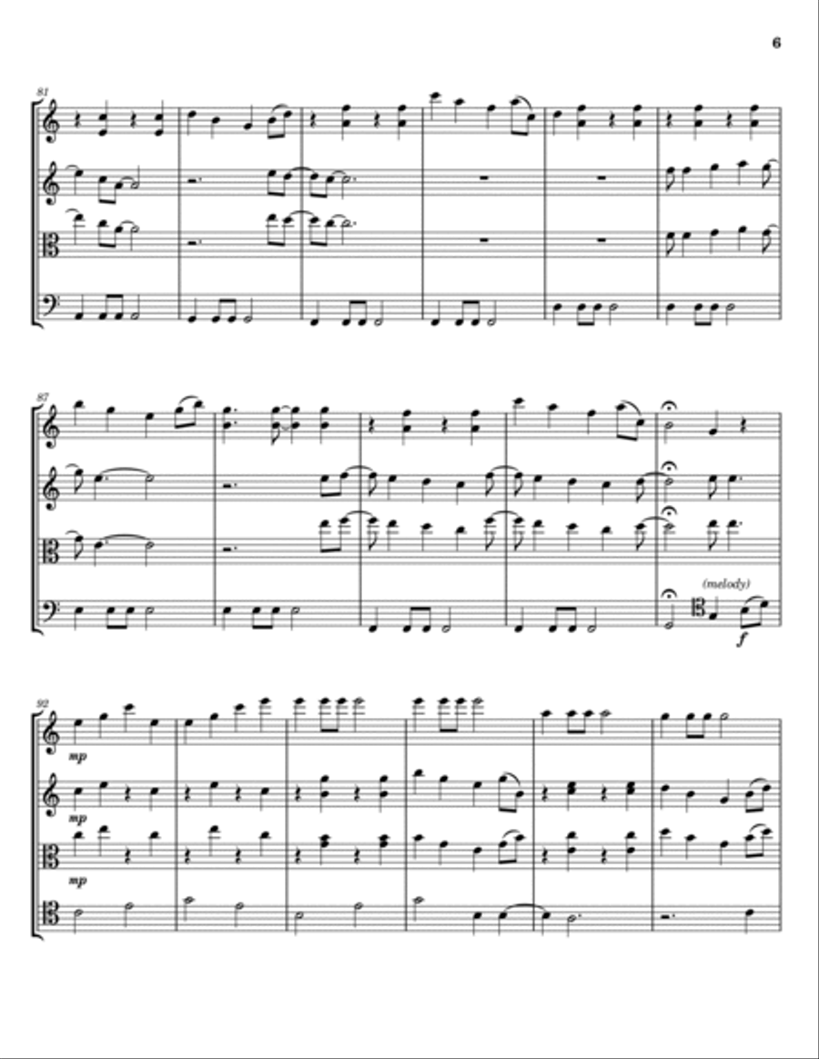 Count On Me String Trio scores gallery preview page 6