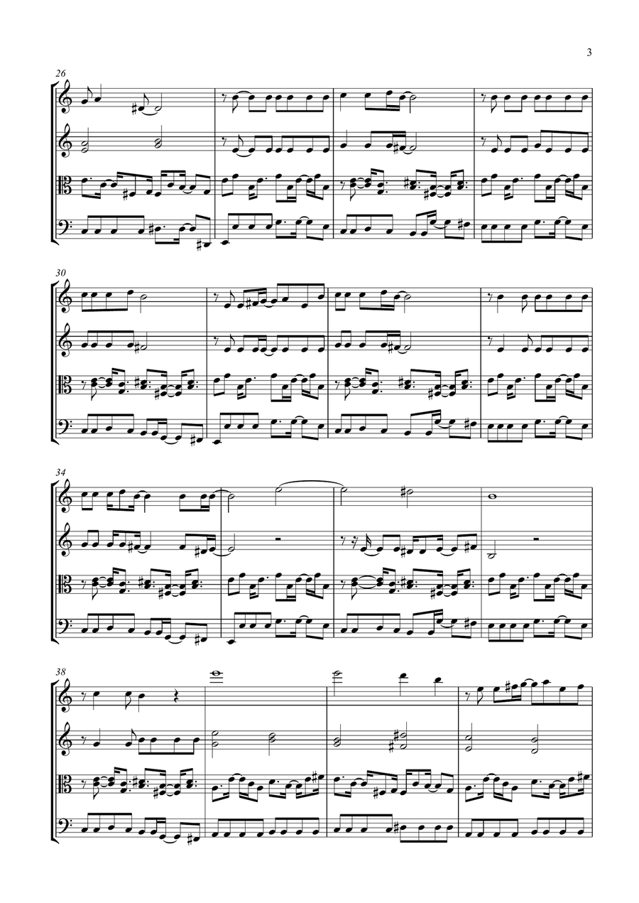 Road Trippin' Road Trippin' String Quartet scores gallery preview page 3