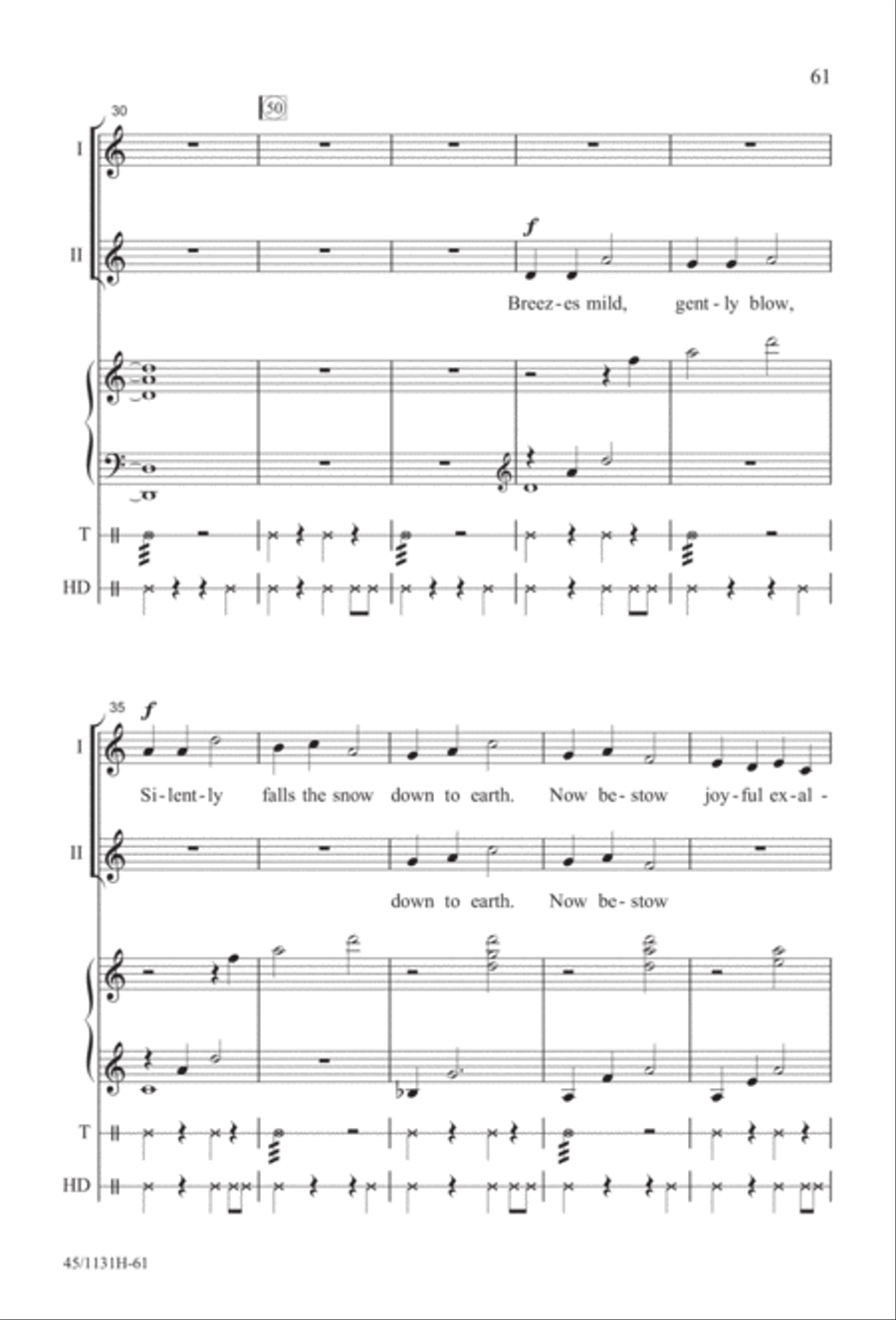 Singable Solutions for Winter Holidays 2-Part scores gallery preview page 61