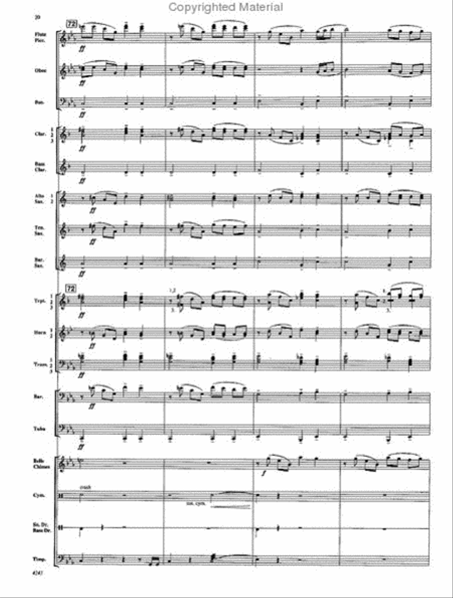 Encomium Encomium Concert Band scores gallery preview page 19