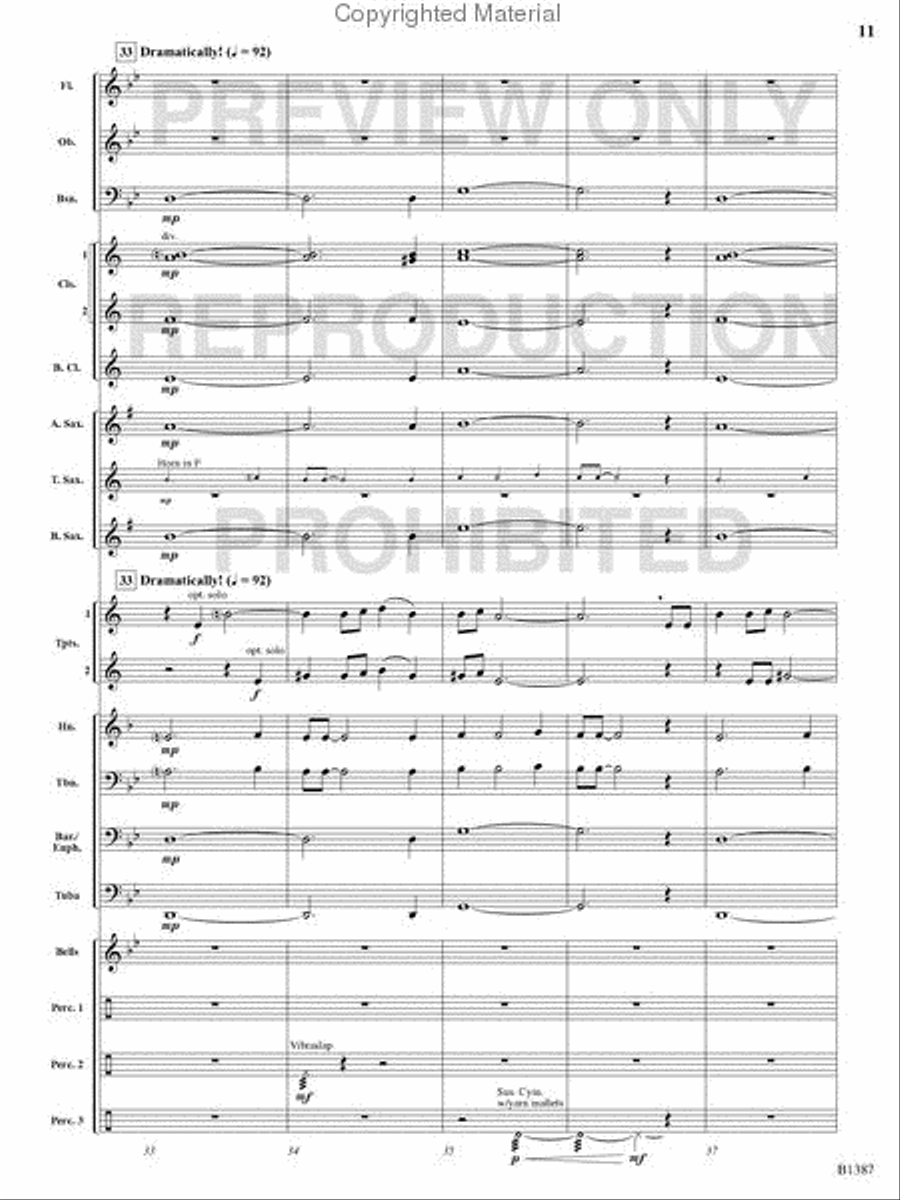 Fiesta Española Concert Band scores gallery preview page 10