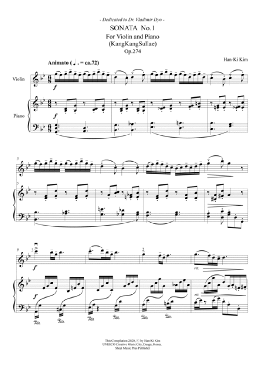 Violin Sonata No.1 Violin Solo scores gallery preview page 3